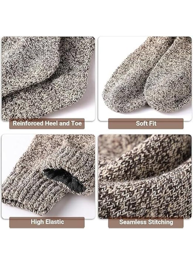 CLENEA Wool Socks for Women - Womens Wool Socks Winter Socks for men Warm Thick Knit Wool Soft Vintage Casual Crew Socks - Image 3